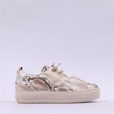 Paul Green Super Soft Platform Trainer - Beige Snake